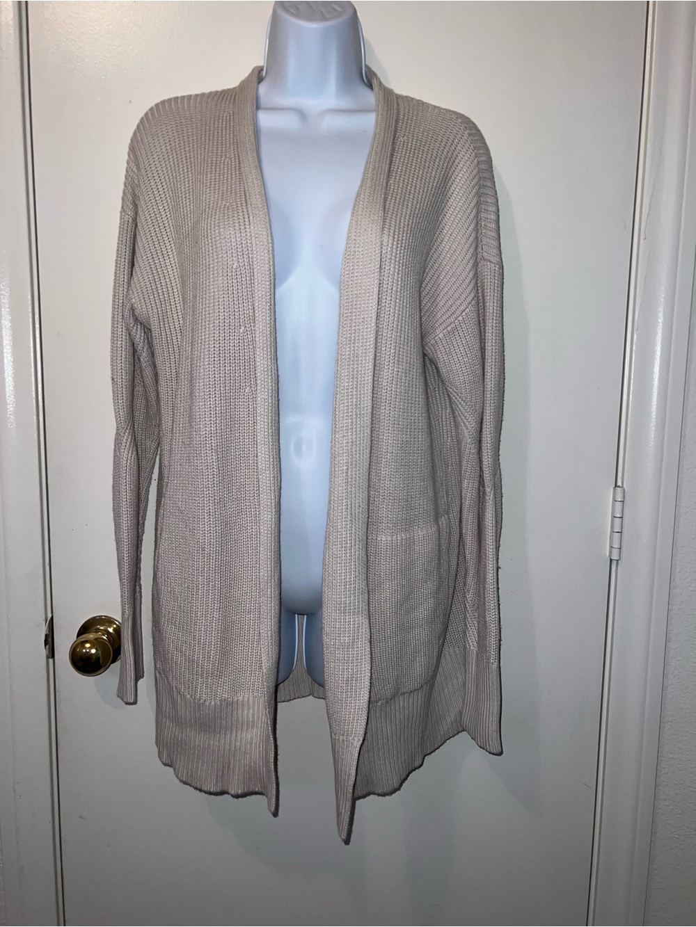 lululemon athletica Open-Front Cardigan in Light Beige